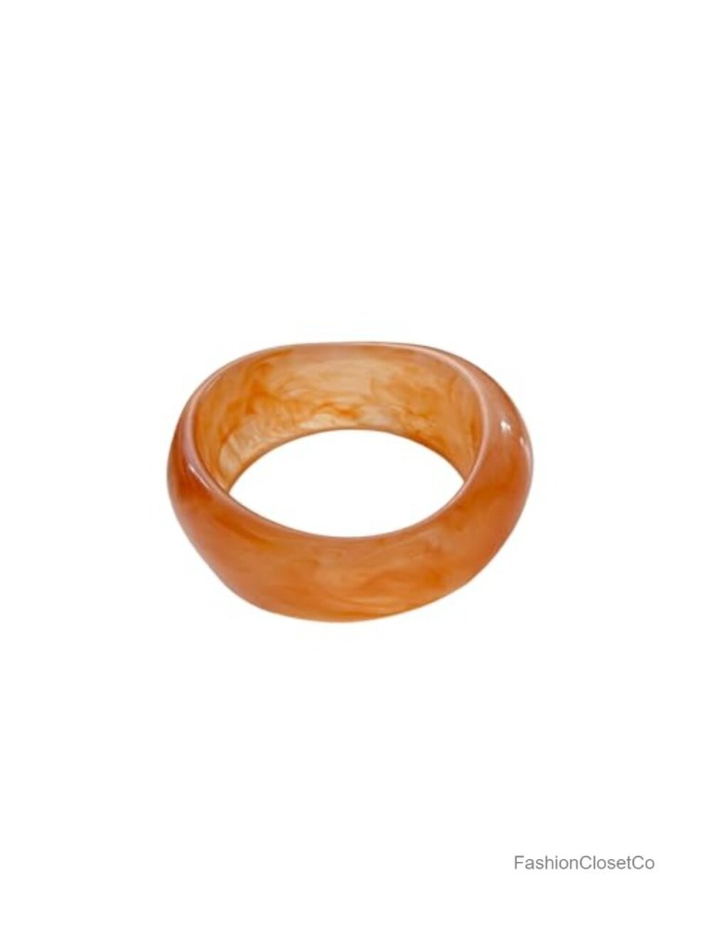 Chunky Acrylic Resin Bangle Bracelets Vintage Geometric Oval Plastic Wristbands